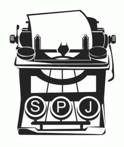 SPJ awards logo used on awards given out every year