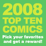 top ten comics in 2008