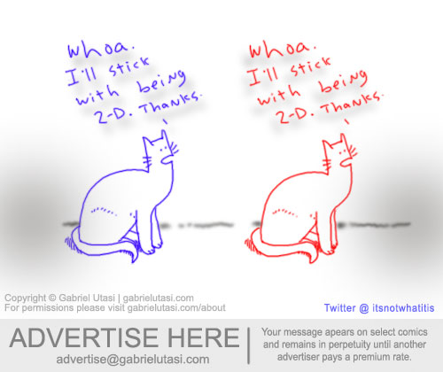 Funny 3D cartoon by award-winning artist Gabriel Utasi of a cat