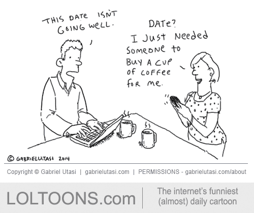 Funny comic by award-winning artist Gabriel Utasi about online dating